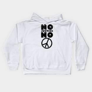 No justice no peace Kids Hoodie